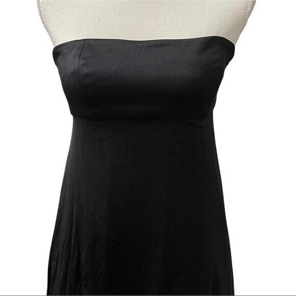 Mara Hoffman Silk Strapless Dress Black Asymmetrical Size XS layered - Picture 6 of 10